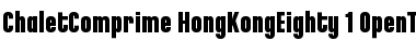 Download ChaletComprime HongKongEighty Font Title Preview