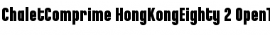 Download ChaletComprime HongKongEighty Font Title Preview