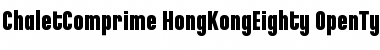Download ChaletComprime-HongKongEighty Regular Font Title Preview
