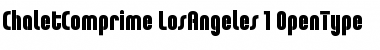 Download ChaletComprime LosAngeles Font Title Preview
