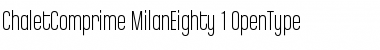 Download ChaletComprime MilanEighty Font Title Preview