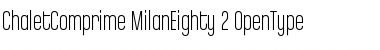 Download ChaletComprime MilanEighty Font Title Preview
