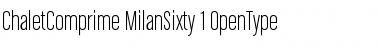 Download ChaletComprime MilanSixty Font Title Preview