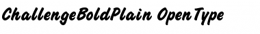 Download Challenge Bold Plain Font Title Preview