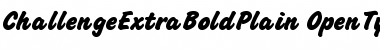Download Challenge Extra Bold Plain Font Title Preview