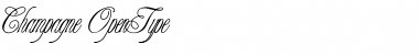 Download Champagne Regular Font Title Preview