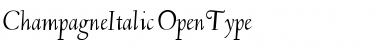 Download ChampagneItalic Regular Font Title Preview