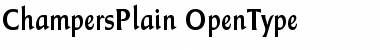 Download Champers Plain Font Title Preview