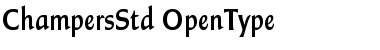 Download Champers Std Regular Font Title Preview