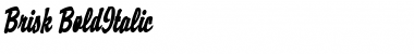 Download Brisk BoldItalic Font Title Preview