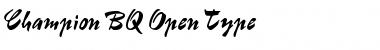 Download Champion BQ Regular Font Title Preview