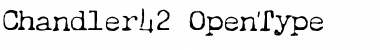 Download Chandler42 Regular Font Title Preview