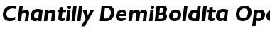 Download Chantilly-DemiBoldIta Regular Font Title Preview