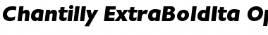 Download Chantilly-ExtraBoldIta Regular Font Title Preview