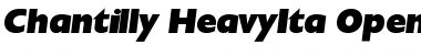 Download Chantilly-HeavyIta Regular Font Title Preview