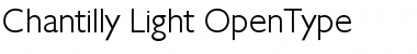 Download Chantilly-Light Regular Font Title Preview