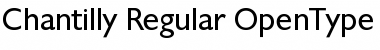 Download Chantilly-Regular Regular Font Title Preview