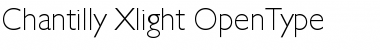 Download Chantilly-Xlight Regular Font Title Preview