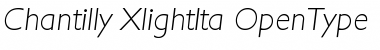 Download Chantilly-XlightIta Regular Font Title Preview