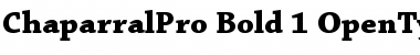 Download Chaparral Pro Bold Font Title Preview