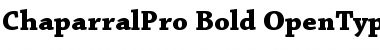 Download Chaparral Pro Bold Font Title Preview