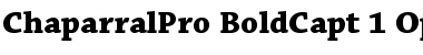 Download Chaparral Pro Bold Caption Font Title Preview