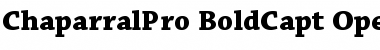 Download Chaparral Pro Bold Caption Font Title Preview