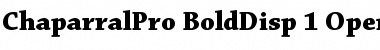 Download Chaparral Pro Bold Display Font Title Preview