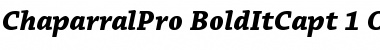 Download Chaparral Pro Bold Italic Caption Font Title Preview