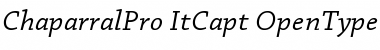 Download Chaparral Pro Italic Caption Font Title Preview