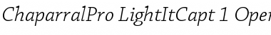 Download Chaparral Pro Light Italic Caption Font Title Preview