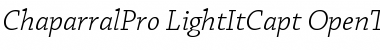 Download Chaparral Pro Light Italic Caption Font Title Preview