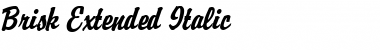 Download Brisk Extended Italic Font Title Preview