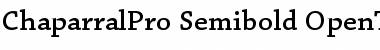 Download Chaparral Pro Semibold Font Title Preview