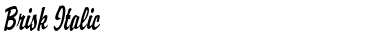 Download Brisk Italic Font Title Preview