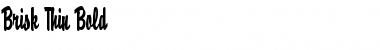 Download Brisk Thin Bold Font Title Preview