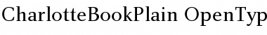 Download Charlotte Book Plain Font Title Preview