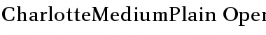 Download Charlotte Medium Plain Font Title Preview