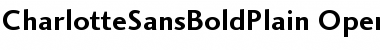 Download Charlotte Sans Bold Plain Font Title Preview