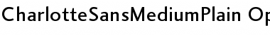 Download Charlotte Sans Medium Plain Font Title Preview