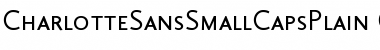 Download Charlotte Sans Small Caps Plain Font Title Preview