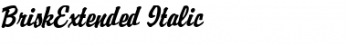 Download BriskExtended Italic Font Title Preview