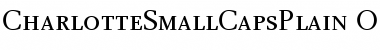 Download Charlotte Small Caps Plain Font Title Preview