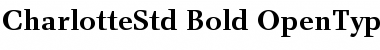 Download Charlotte Std Bold Font Title Preview