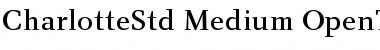 Download Charlotte Std Medium Font Title Preview