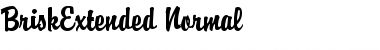 Download BriskExtended Normal Font Title Preview