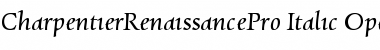 Download Charpentier Renaissance Pro Italic Font Title Preview