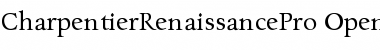Download Charpentier Renaissance Pro Regular Font Title Preview