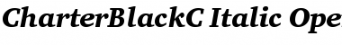 Download CharterBlackC Italic Font Title Preview