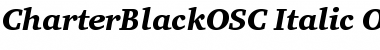 Download CharterBlackOSC Italic Font Title Preview